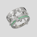 mercurial fever 01 ring sapfira silver 925 diopside